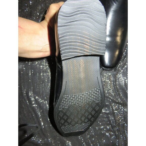 Italian Leather Chelsea Riding Boot for Men Ankle Boot Block Heel Pull On 41 8 - Picture 12 of 12